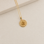 Zircon Allah Pendant Necklace, 45cm, Gold, Single