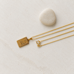 Allah Square Pendant Necklace, 45cm, Single
