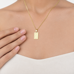 Allah Square Pendant Necklace, 45cm, Single