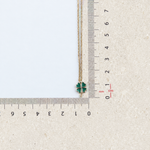 Green clover pendant measurement guide