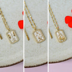 Gold zodiac pendant necklace - zodiac design selection
