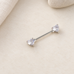 Heart Nipple Barbell, 16mm, Single
