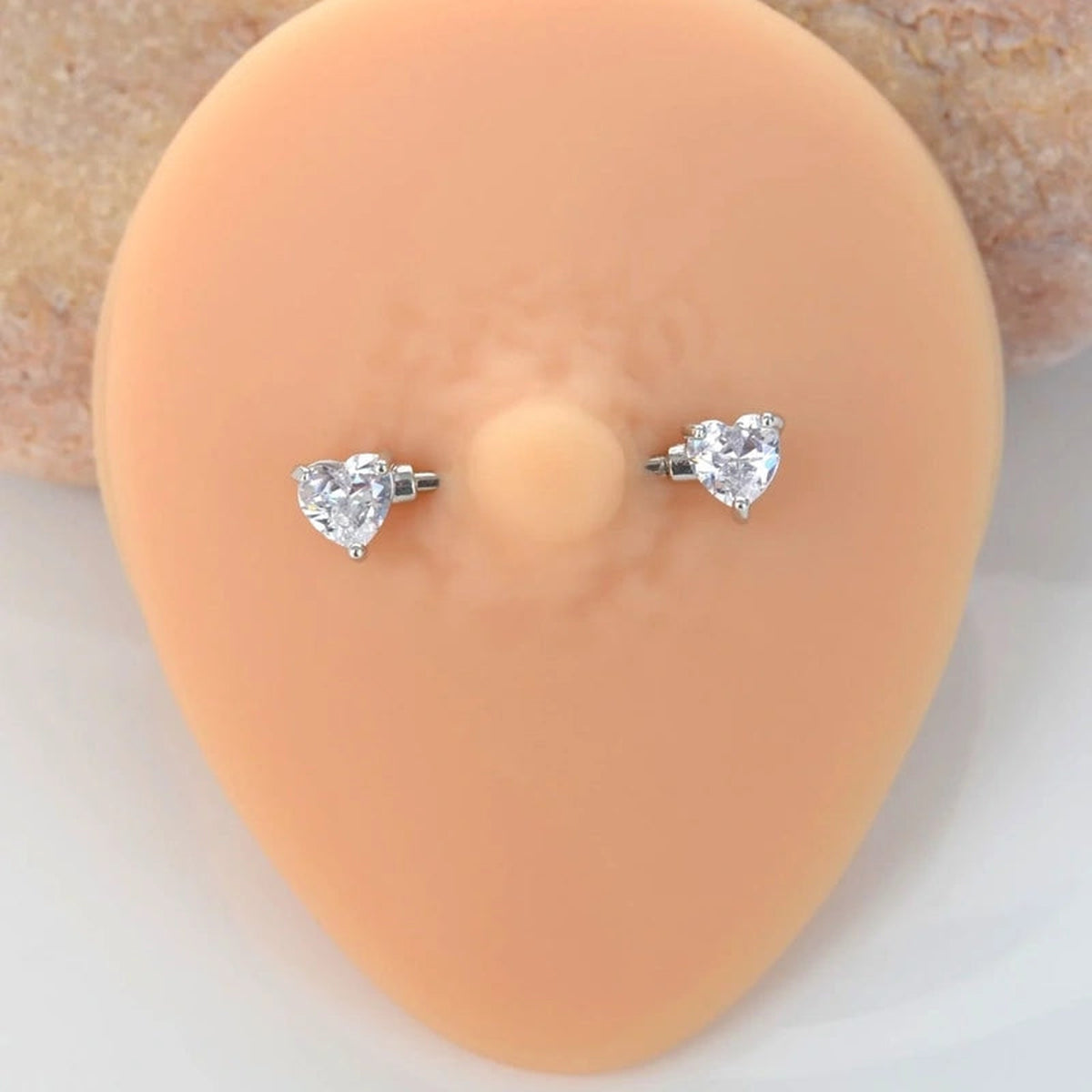 Heart Nipple Barbell, 16mm, Single