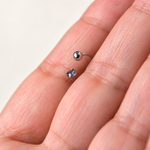 Zircon Nose Ring, 18G, 8mm, Gold or Silver, 316L Stainless Steel, Single