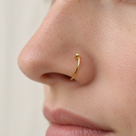 Nose Ring, 20G, 8mm or 10mm, Gold, Silver, Black or Hologram, 316L Stainless Steel, Single
