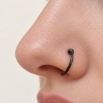 Nose Ring, 20G, 8mm or 10mm, Gold, Silver, Black or Hologram, 316L Stainless Steel, Single
