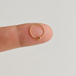 Nose Ring, 20G, 8mm or 10mm, Gold, Silver, Black or Hologram, 316L Stainless Steel, Single