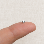 Heart Nose Stud in Gold or Silver, 925 Sterling Silver, Pair