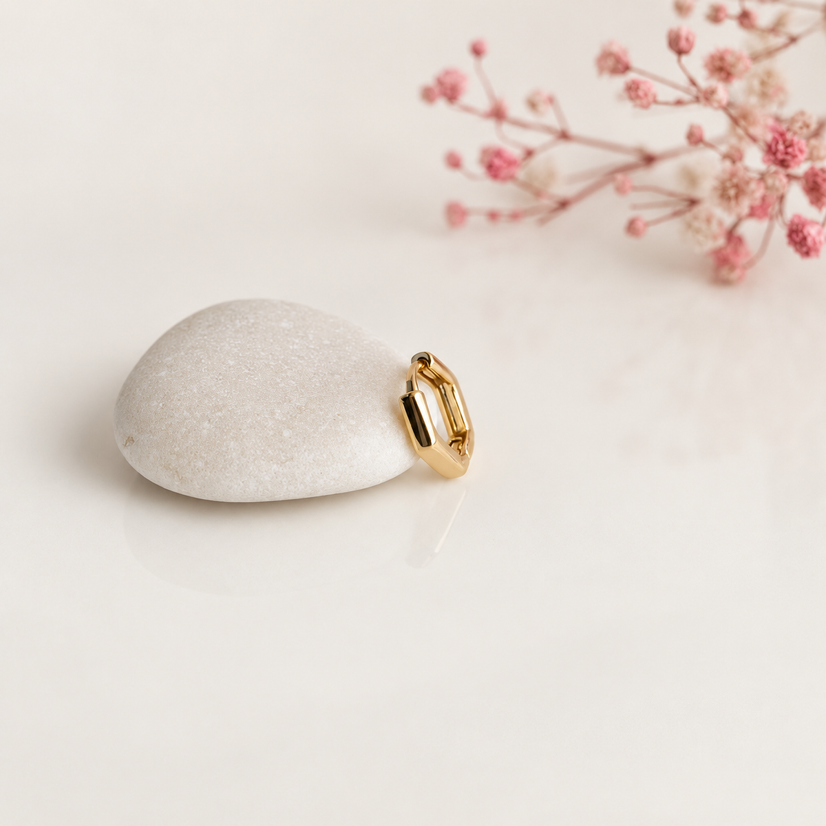 Hoop Ring, 7mm, Gold, Single