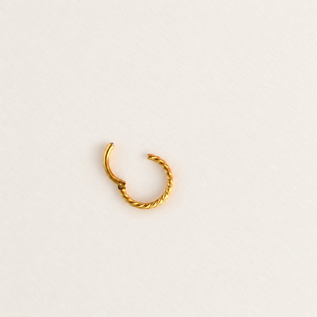 Gold or Silver Cartilage Hoop Earring for Helix & Tragus, Single