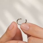 Gold or Silver Cartilage Hoop Earring for Helix & Tragus, Single