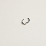 Flat Hoop Ring, 8mm, Gold or Silver, Single