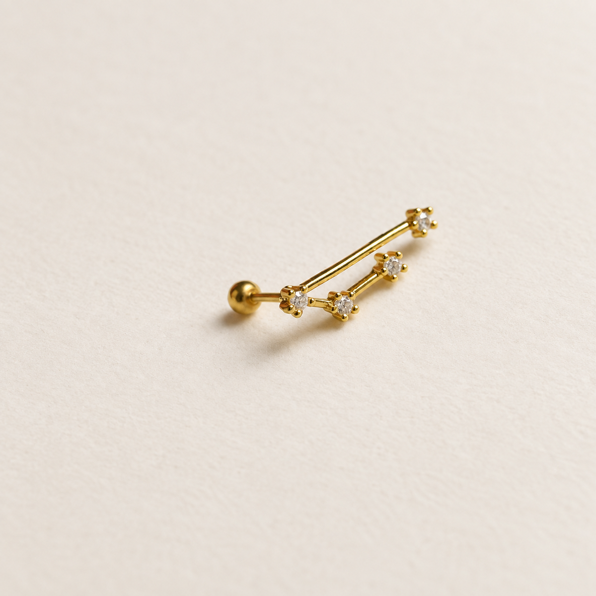 Zodiac constellation stud earring - product detail