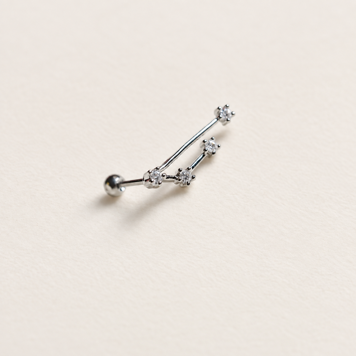 Zodiac constellation stud earring - product detail