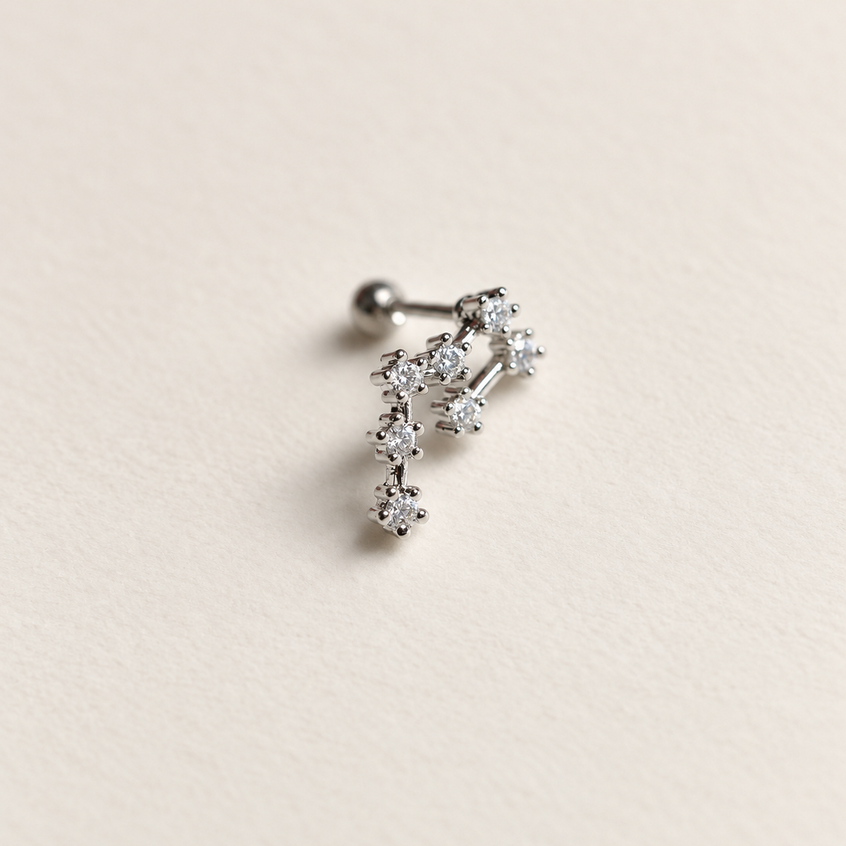 Zodiac constellation stud earring - product detail