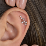 Zodiac constellation stud earring - ear styling