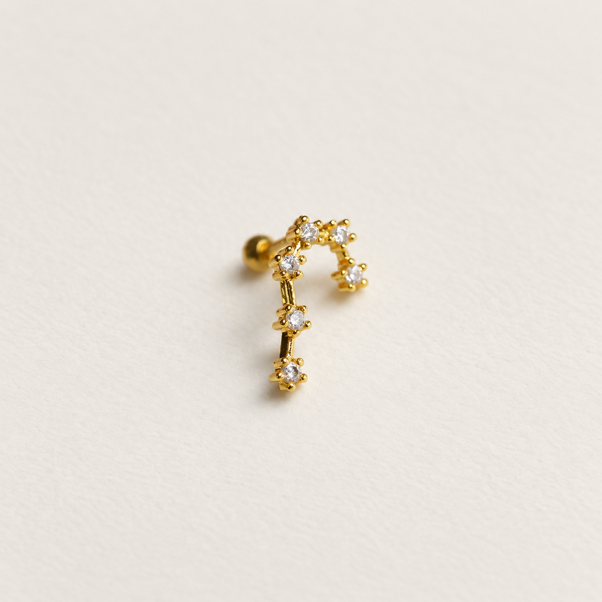 Zodiac constellation stud earring - product detail