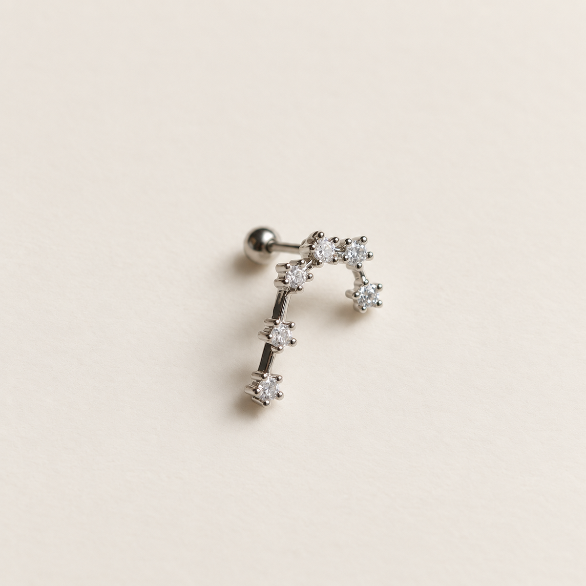 Zodiac constellation stud earring - product detail