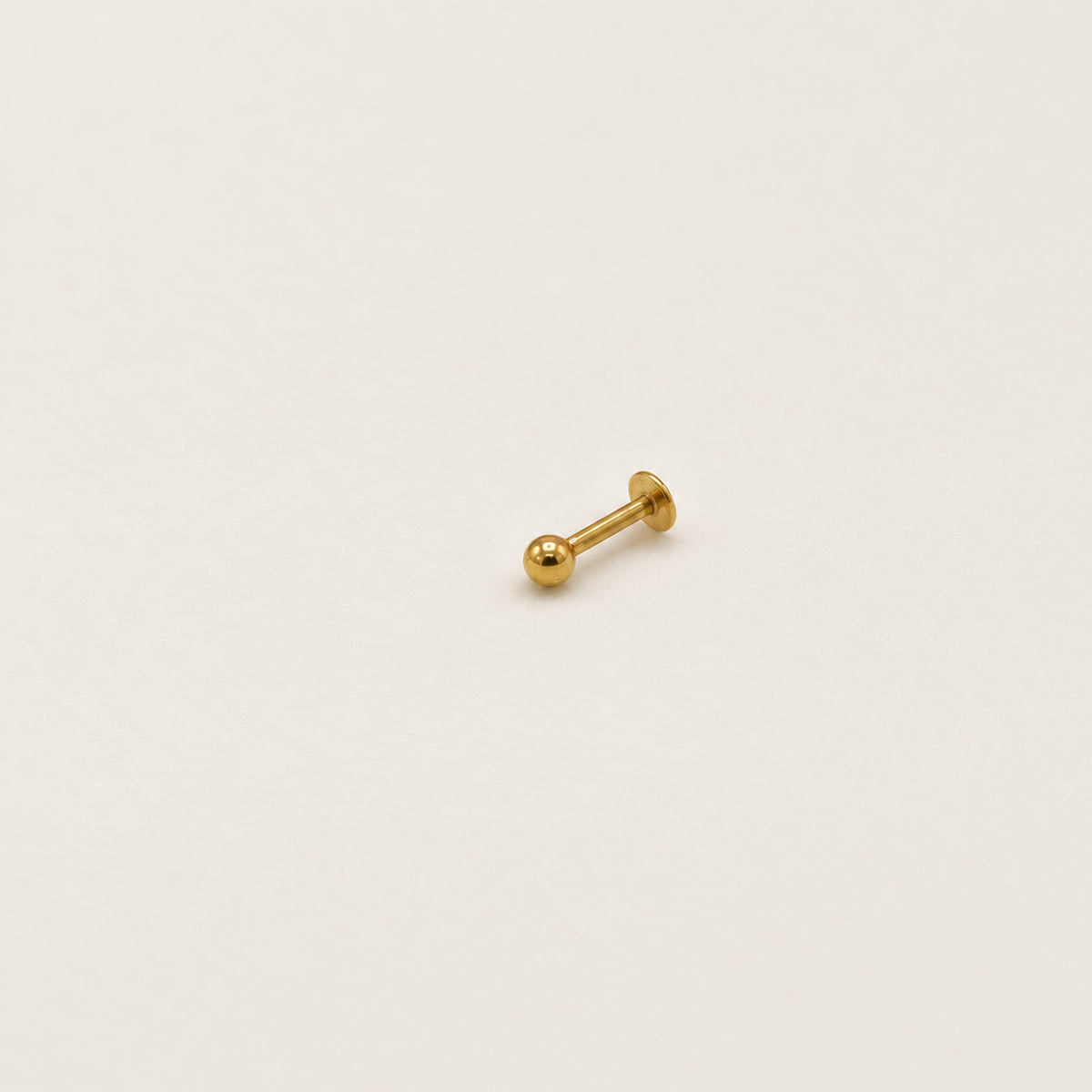 Flat Back Labret, 16G, 6mm, 8mm & 10mm, Gold, Silver, Black or Hologram, Single