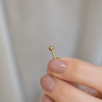 Flat Back Labret, 16G, 6mm, 8mm & 10mm, Gold, Silver, Black or Hologram, Single
