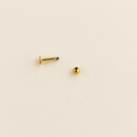Flat Back Labret, 16G, 6mm, 8mm & 10mm, Gold, Silver, Black or Hologram, Single