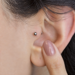 Flat Back Labret, 16G, 6mm, 8mm & 10mm, Gold, Silver, Black or Hologram, Single