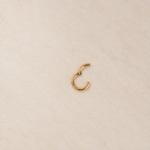 Hoop Ring, 16G, 6-12mm, Gold, Silver, Black or Hologram, Single