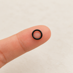 Hoop Ring, 16G, 6-12mm, Gold, Silver, Black or Hologram, Single