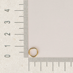 Hoop Ring, 16G, 6-12mm, Gold, Silver, Black or Hologram, Single