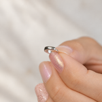 Gold or Silver Flat Cartilage Hoop Earring for Helix & Tragus, Single