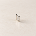 Square Hoop Ring, 7mm, Gold or Silver, Single