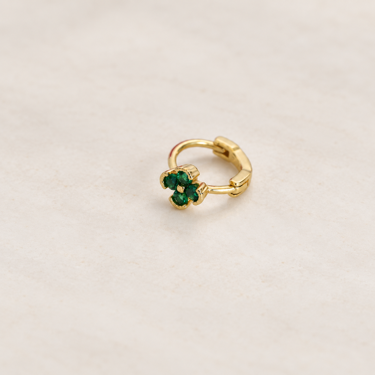 Flower Hoop Ring, 18G, 6mm, Multiple Colours, Single
