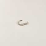 Heart Hoop Ring, 18G, 7mm, Gold or Silver, Single