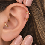 Twisted Spiral Piercing Ring, 16G, 6mm, Multiple Colours, Single - product view
