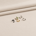 Twisted Spiral Piercing Ring, 16G, 6mm, Multiple Colours, Single - product view