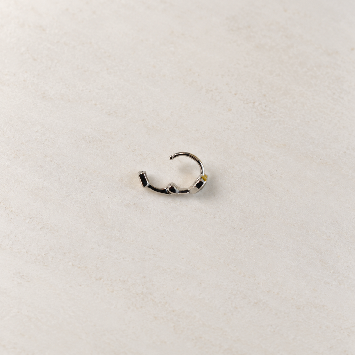 Heart Hoop Ring, 6mm, Multiple Colours, Single