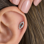 Eye Piercing Stud, 18G, 6mm, Single