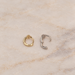Polar Star Gold or Silver Zircon Star Cartilage Earring for Helix & Tragus, Pair
