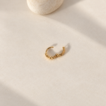 Laser Cut Hoop Ring, 18G, 6mm, Gold, Single