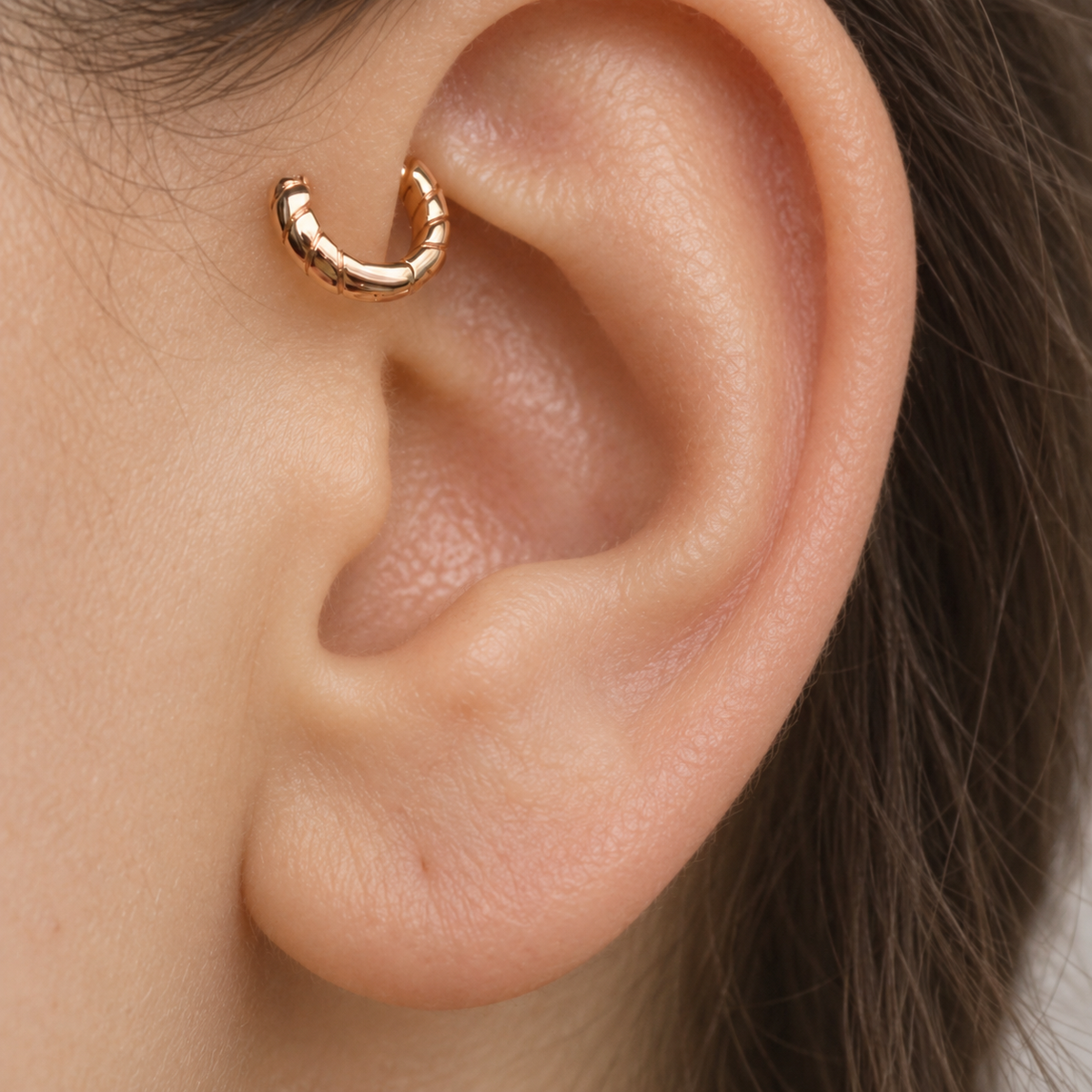 Mini Hoop Ring, 18G, 5mm, Gold, Single