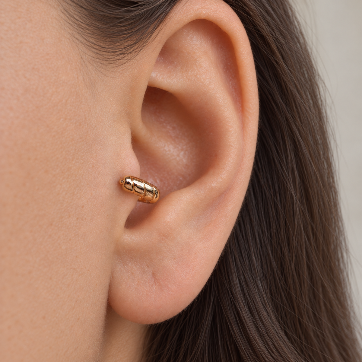 Mini Hoop Ring, 18G, 5mm, Gold, Single