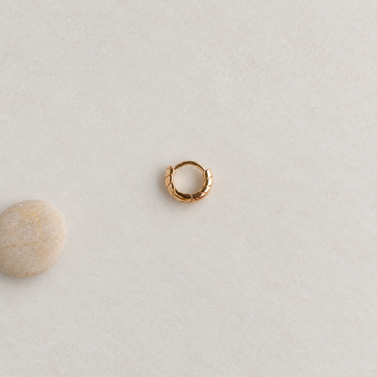 Mini Hoop Ring, 18G, 5mm, Gold, Single