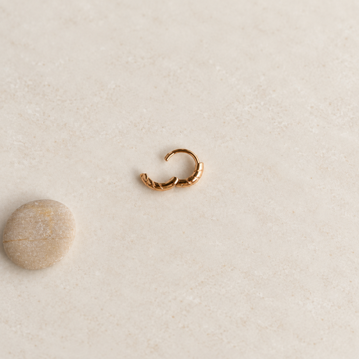 Mini Hoop Ring, 18G, 5mm, Gold, Single