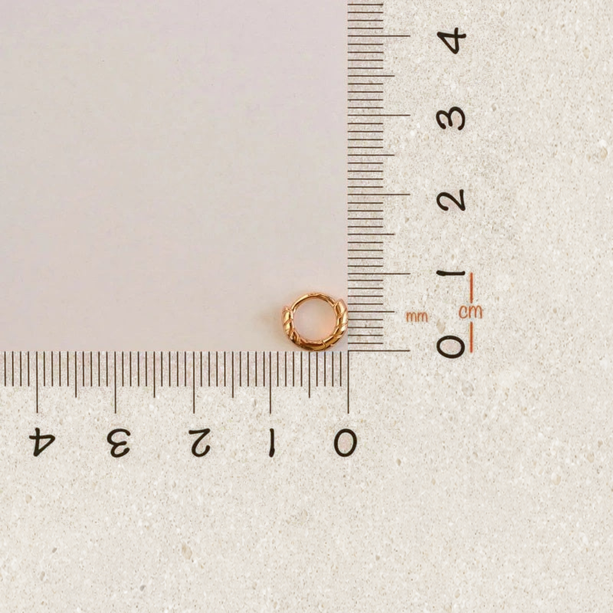 Mini Hoop Ring, 18G, 5mm, Gold, Single
