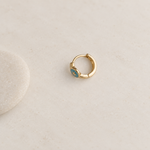 Star Hoop Ring, 16G, 8mm, Gold or Silver, Single
