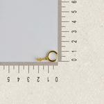 Snake Hoop Ring, 8mm, Gold or Silver, Single