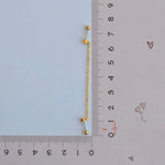 Star Ear Chain Earring, 18G, 7mm, Gold or Silver, Single