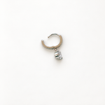 Zircon Hoop Ring, 7mm, Single