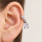 Zircon Hoop Ring, 7mm, Single