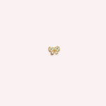 Bow Piercing Stud, 18G, 6mm, Gold, Single